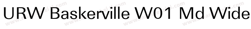 URW Baskerville W01 Md Wide字体转换